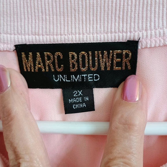 Marc Bouwer Pink Lace Bomber Jacket - Picture 4 of 7